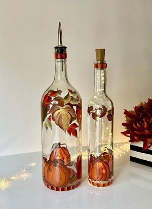 Мастер-класс по росписи стеклянных бутылок акрилом — фото 2