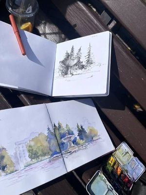 Акварельный мастер-класс с художницей Александрой Шрайнер — фото 2