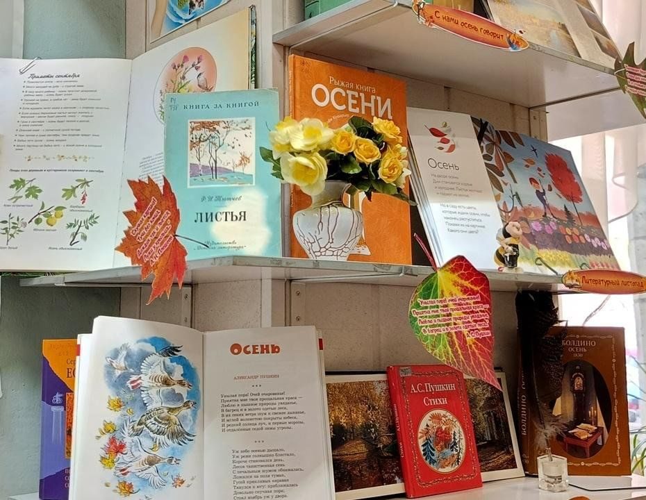 Афиша: Книжная выставка «Золотая волшебница осень»