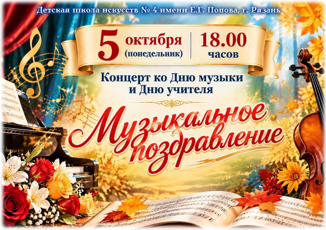 Афиша: Музыкальное поздравление