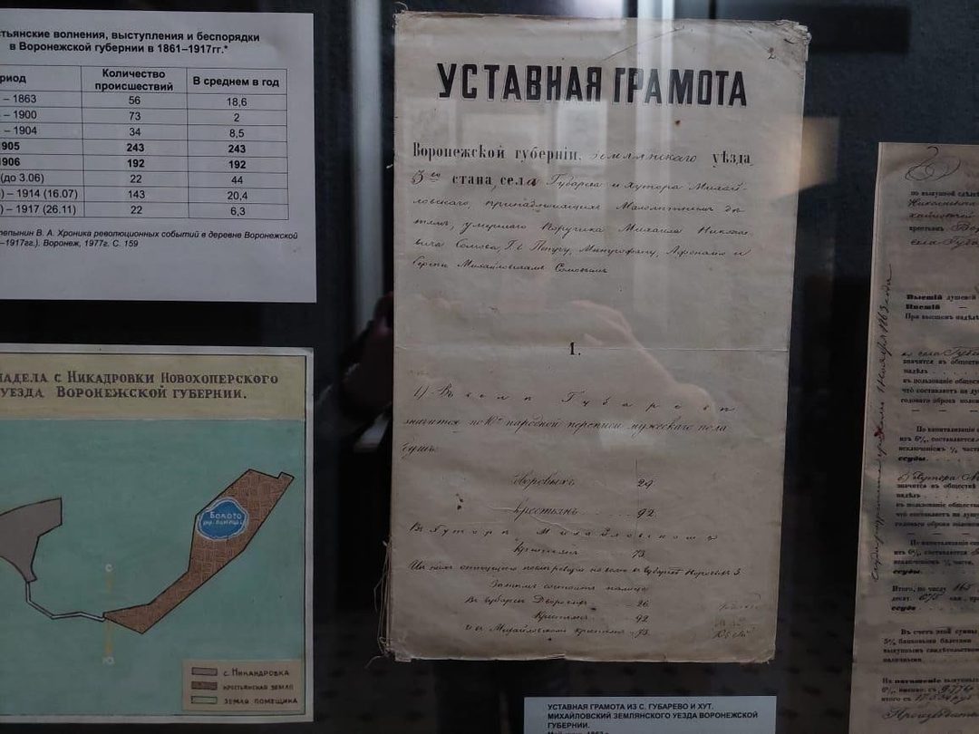 Афиша: Тематическая беседа по предмету «Уставная грамота села Губарево и хутора Михайловский»