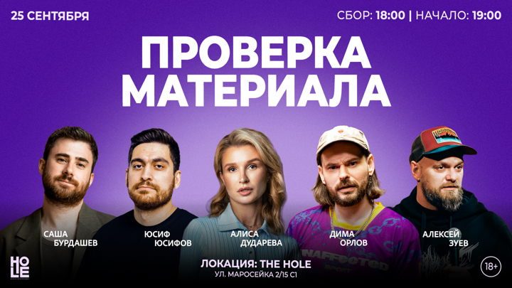 Афиша: Проверка материала
