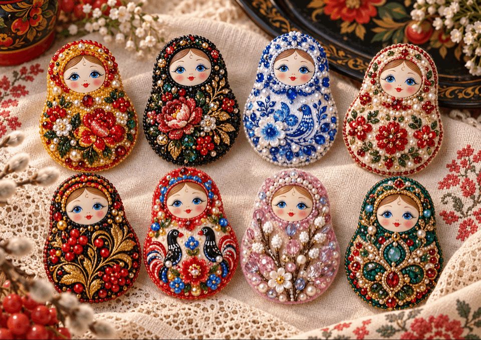 Афиша: Мастер-класс «Сияние народных узоров: матрешка из бисера»