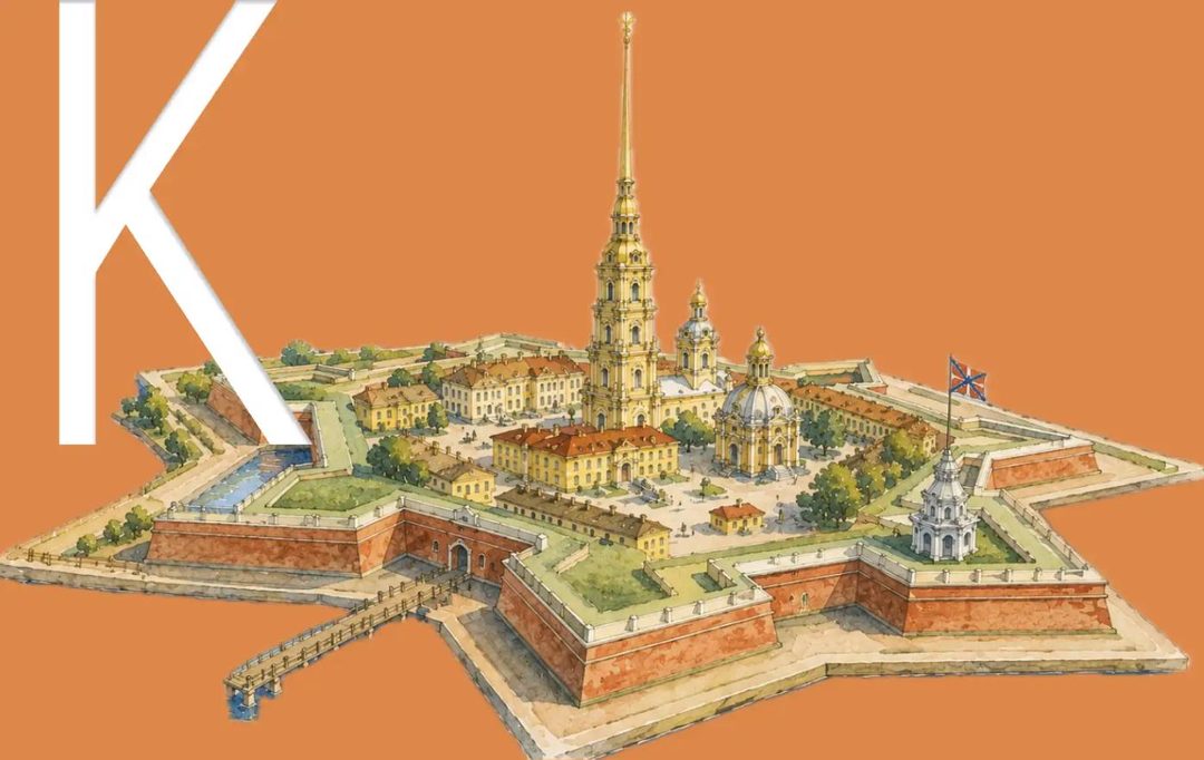Афиша: Детский лекторий «Азбука Петербуржца» | К — «Крепость, похожая на звезду». Первые постройки Петербурга.