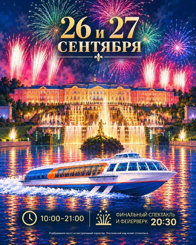 Афиша: Светомузыкальный спектакль и фейерверк