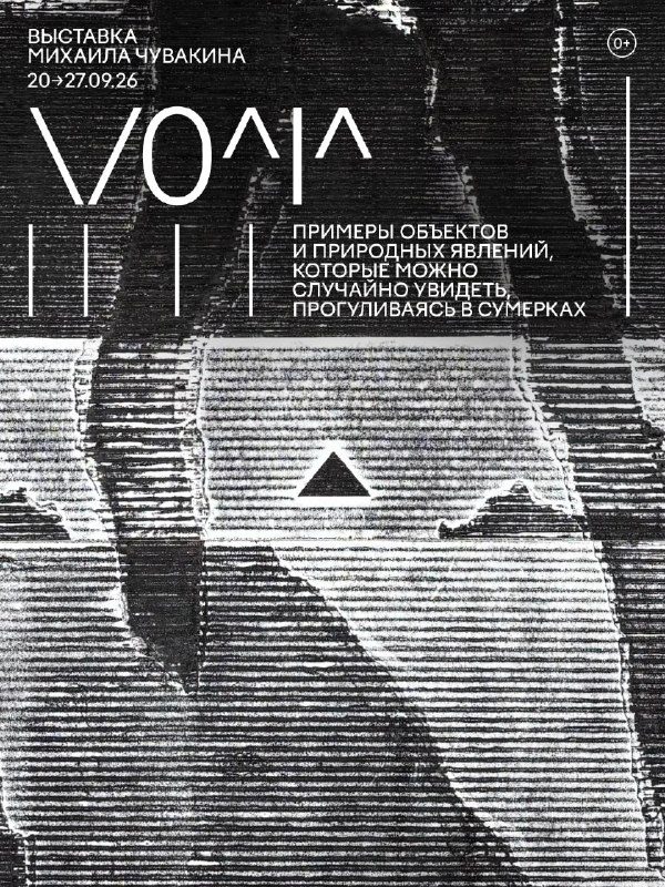 Афиша: Выставка Михаила Чувакина «/0^|^: примеры объектов и природных явлений, которые можно случайно увидеть, прогуливаясь в сумерках»