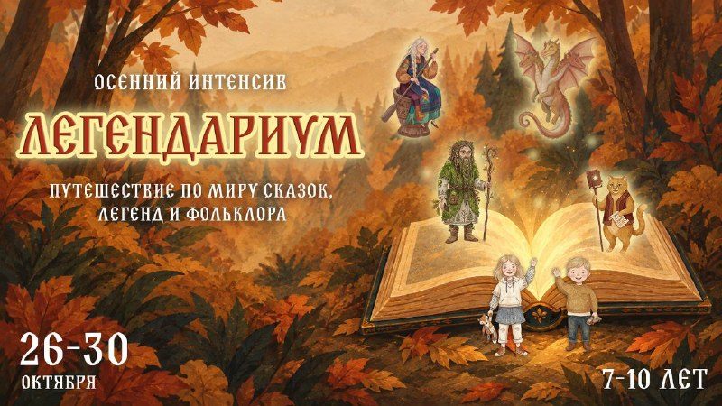 Афиша: Осенний творческий интенсив «Легендариум»