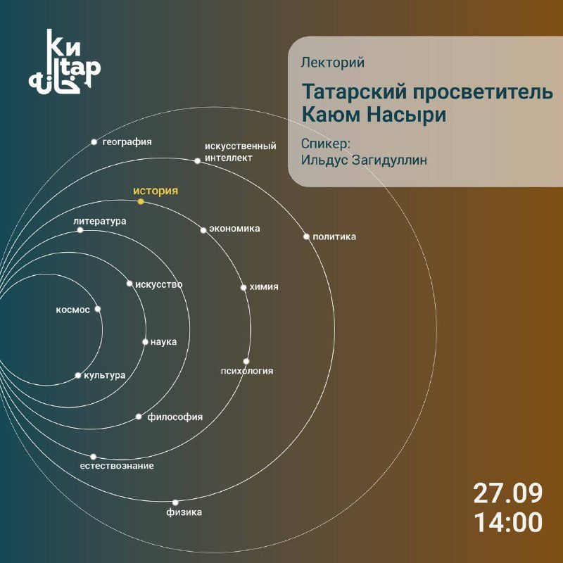 Афиша: Лекция Ильдуса Загидуллина о Каюме Насыри