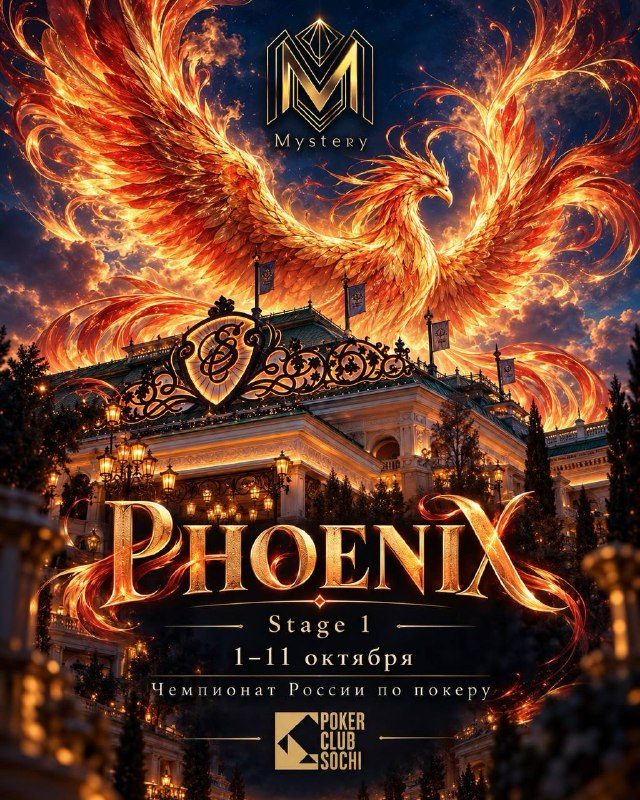 Афиша: MYSTERY RUSSIAN CHAMPION — STAGE 1: PHOENIX