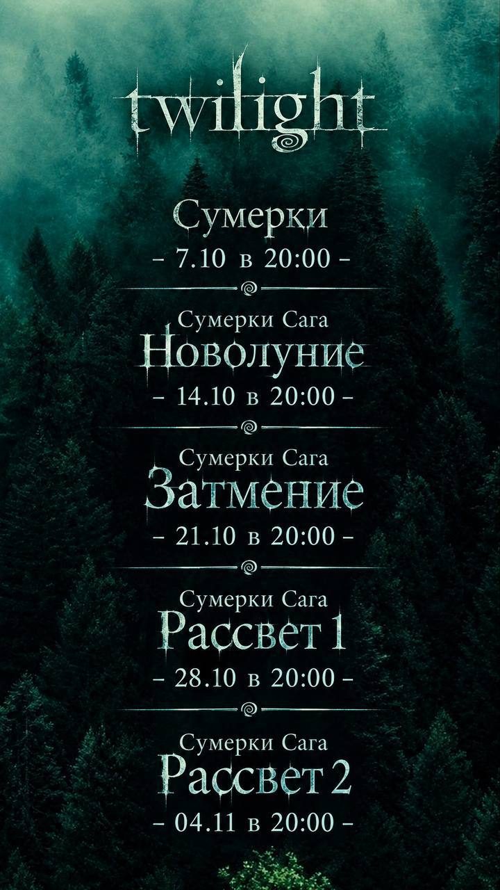 Афиша: «Сумерки» (Twilight)