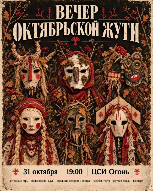 Афиша: ВЕЧЕР ОКТЯБРЬСКОЙ ЖУТИ