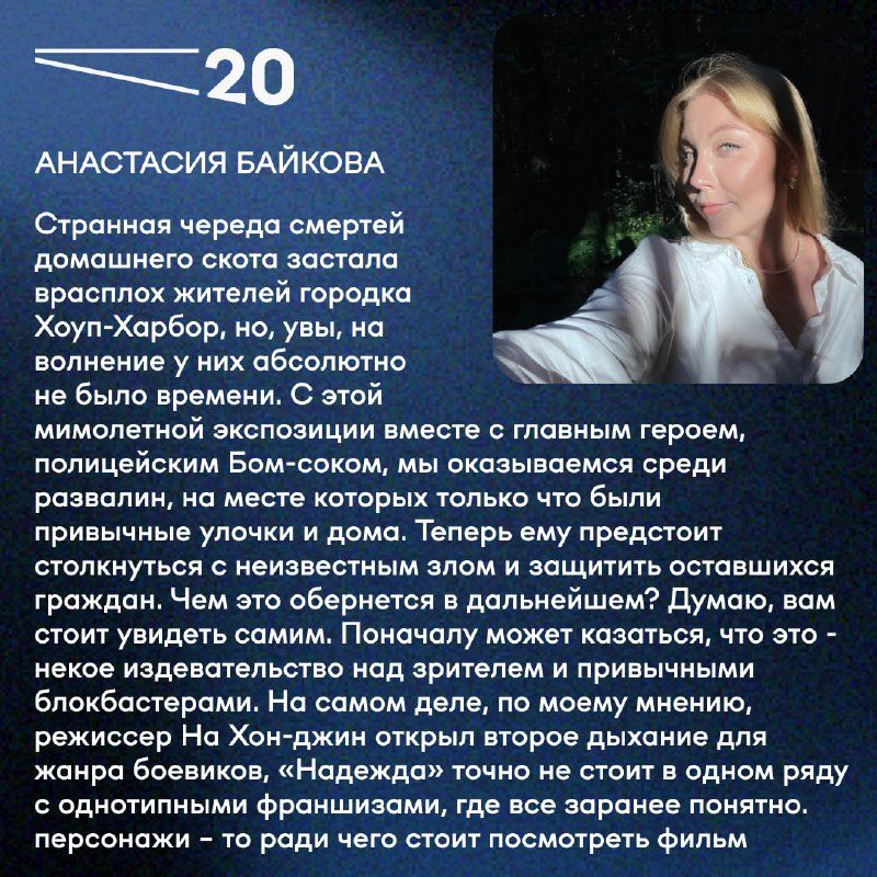 Афиша: Фильм «Надежда»
