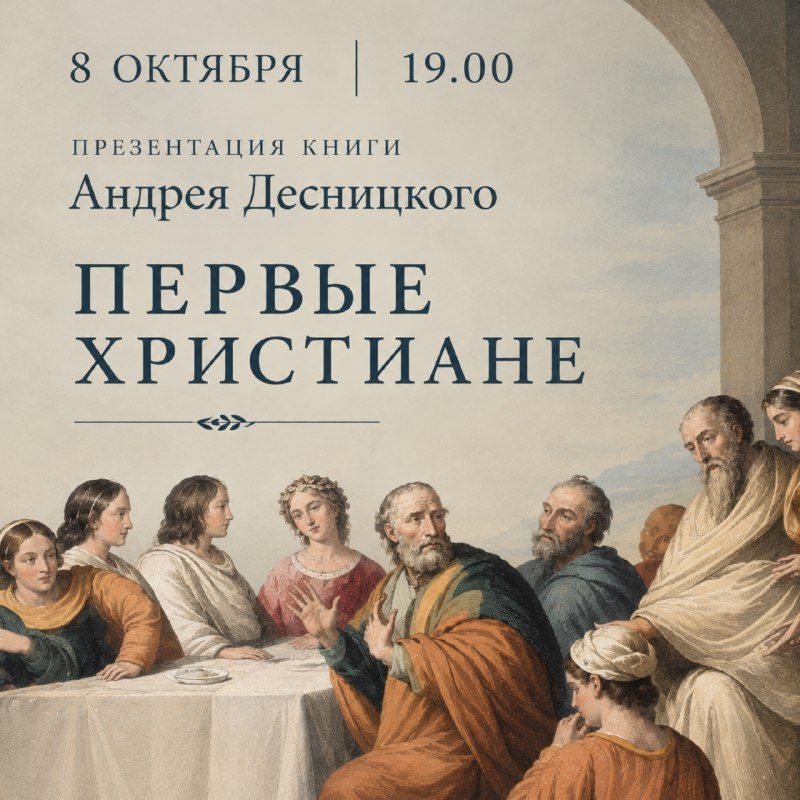 Афиша: Презентация книги Андрея Десницкого «Первые христиане»