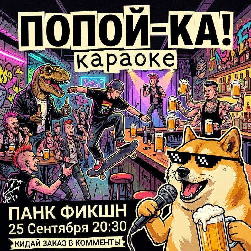 Афиша: Караоке в канале Попой-ка!