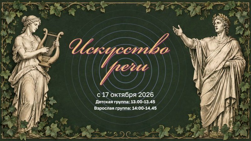 Афиша: Открытый урок абонемента «Искусство речи»