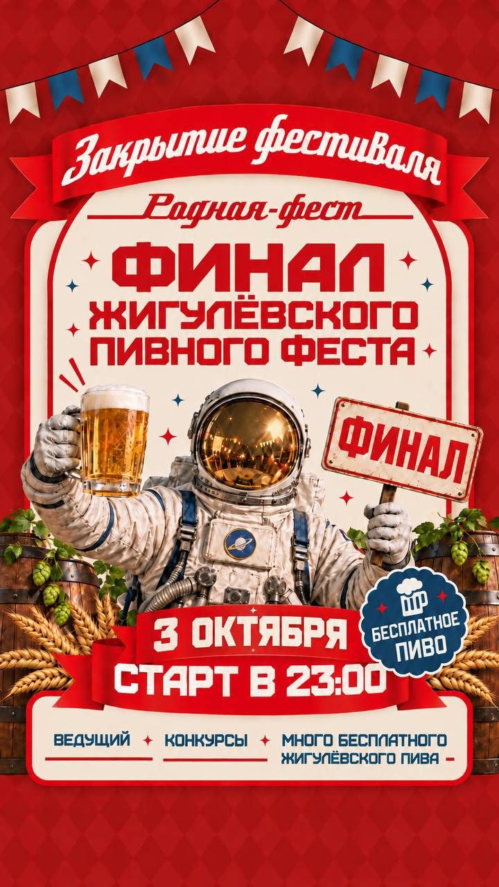 Афиша: Закрытие фестиваля жигулевского пива