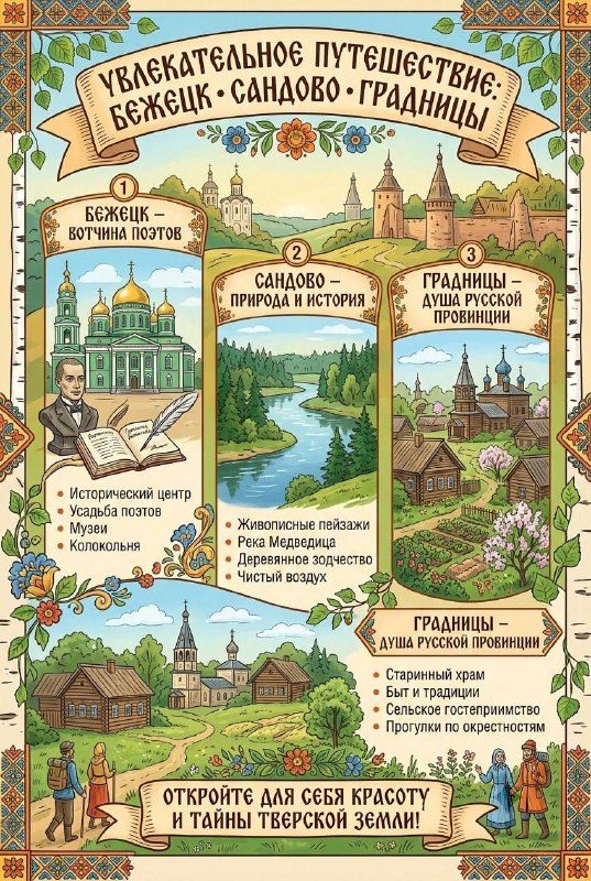 Афиша: По следам поэтов (Ахматова и Гумилев): Бежецк, Сандово, Градницы