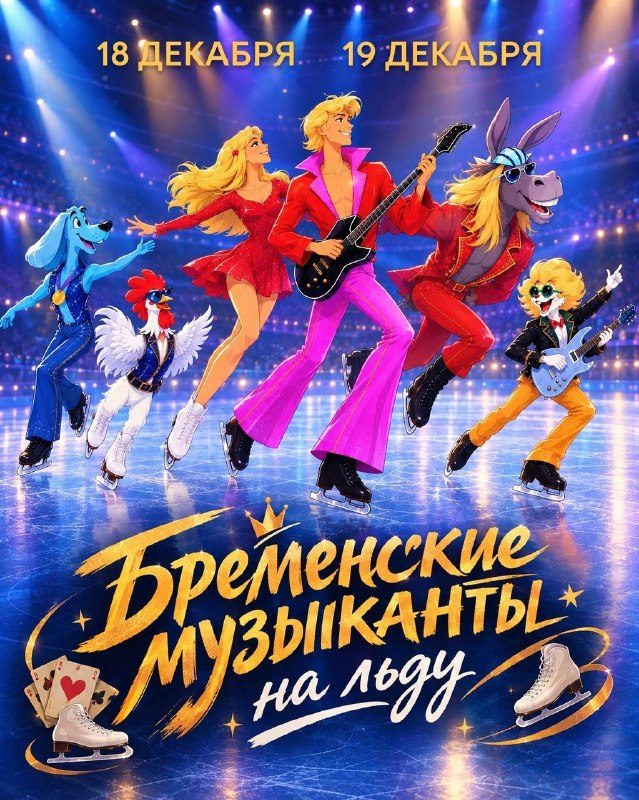 Афиша: Ледовое шоу «Бременские музыканты»