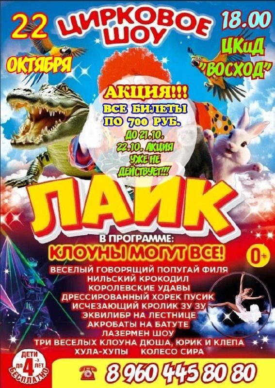 Афиша: Цирк "Лайк"